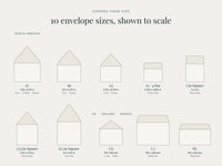 Choose your envelope size, ten sizes covered by the bundle