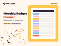 Simple Budget Planner monthly budget spreadsheet
