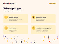 What you get inside the Simple Budget Planner
